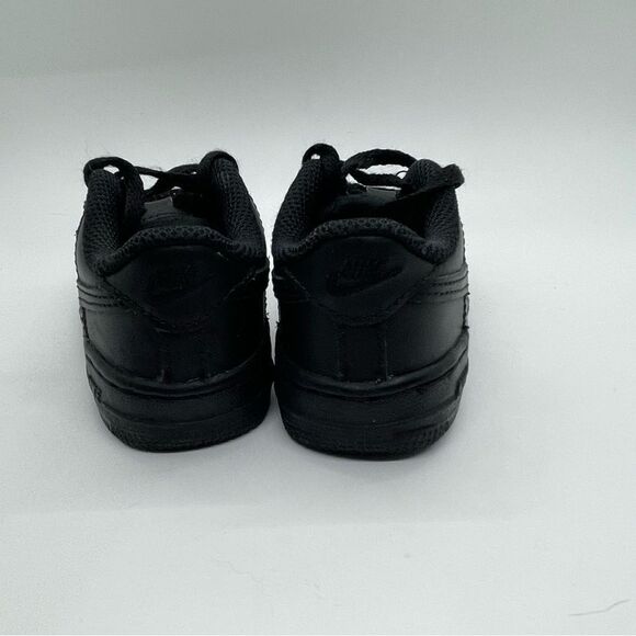 Nike Air Force 1 black kids shoes infant toddler size 6C lace 6 C basketball - Picture 3 of 8